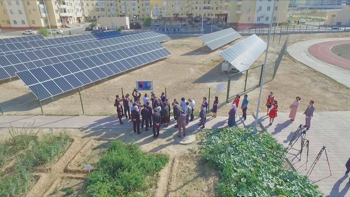 Официальный запуск пилотной солнечной станции в г. Актау в Назарбаев Интеллектуальной Школе — фото 1